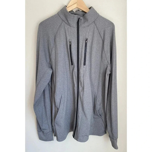 Lululemon Full Zip Sweatshirt Gray Black Extra Large XL - Picture 1 of 4